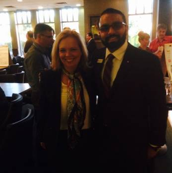 Honorable Coralee Oaks with Sasha Ramnarine